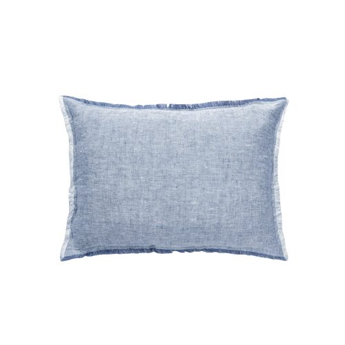 blue Linen Pillow